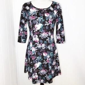 SO Rad by ATV Floral Midi A-Line Dress